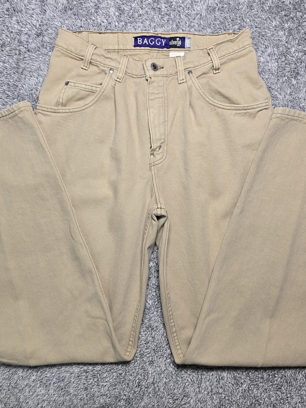 Vintage 90s Levi's SilverTab Baggy Jeans 33/34 Made in USA Purple Tag Streetwear